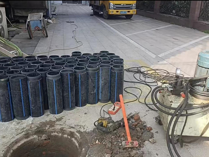 永和PE置换管厂家 DN315置换管 非开挖管短管置换